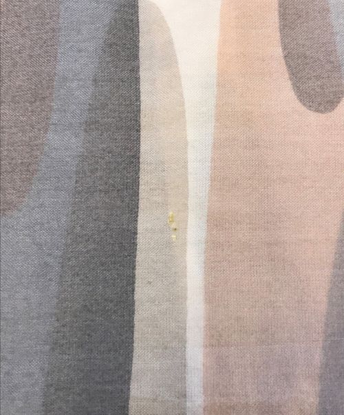 mina perhonen（ミナ ペルホネン）mina perhonen (ミナ ペルホネン) パフスリーブワンピース アイボリー サイズ:38の古着・服飾アイテム