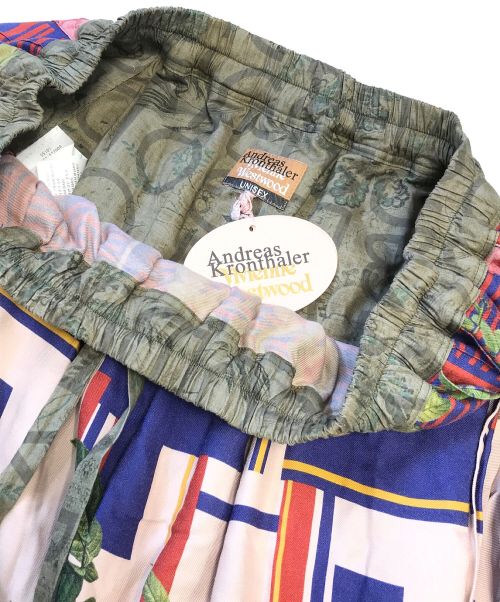 ANDREAS KRONTHALER FOR VIVIENNE WESTWOOD（アンドレアス・クロンターラー フォー ヴィヴィアン・ウエストウッド）ANDREAS KRONTHALER FOR VIVIENNE WESTWOOD (アンドレアス・クロンターラー フォー ヴィヴィアン・ウエストウッド) 総柄プリーツスカート マルチカラー サイズ:00の古着・服飾アイテム