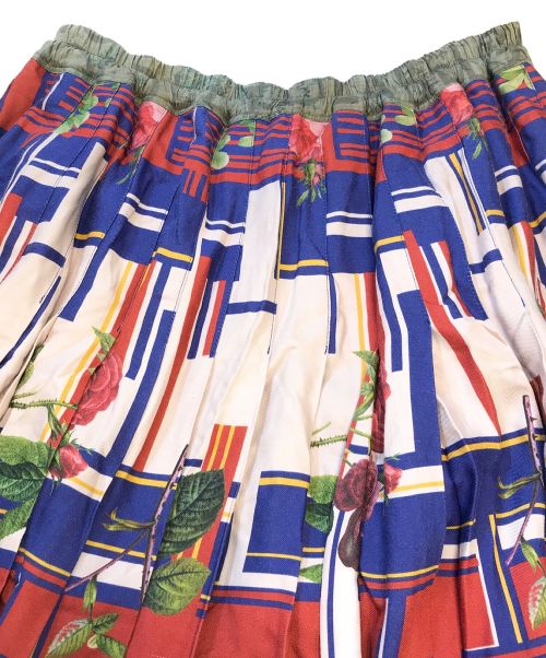 ANDREAS KRONTHALER FOR VIVIENNE WESTWOOD（アンドレアス・クロンターラー フォー ヴィヴィアン・ウエストウッド）ANDREAS KRONTHALER FOR VIVIENNE WESTWOOD (アンドレアス・クロンターラー フォー ヴィヴィアン・ウエストウッド) 総柄プリーツスカート マルチカラー サイズ:00の古着・服飾アイテム