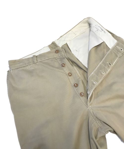 VINTAGE MILITARY（ヴィンテージ ミリタリー）VINTAGE MILITARY (ヴィンテージ ミリタリー) [古着]US ARMY ヴィンテージチノトラウザー ベージュ サイズ:表記なしの古着・服飾アイテム