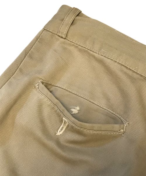 VINTAGE MILITARY（ヴィンテージ ミリタリー）VINTAGE MILITARY (ヴィンテージ ミリタリー) [古着]US ARMY ヴィンテージチノトラウザー ベージュ サイズ:表記なしの古着・服飾アイテム