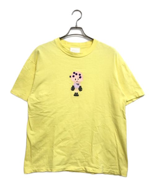 ANNA SUI（アナスイ）ANNA SUI (アナスイ) Hanes (ヘインズ)  [古着]プリントTシャツ イエロー サイズ:Lの古着・服飾アイテム