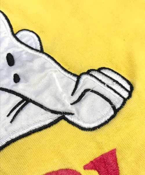 DISNEY（ディズニー）DISNEY (ディズニー) [古着]ワッペン刺繍Tシャツ イエロー サイズ:Lの古着・服飾アイテム
