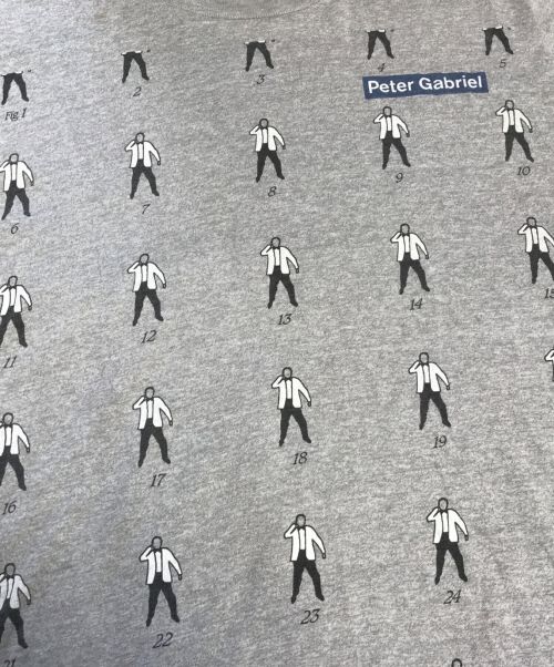 バンドTシャツ（バンドTシャツ）バンドTシャツ (バンドTシャツ) [古着]PETER GABRIEL(ピーターガブリエル) シンガーTシャツ グレー サイズ:Lの古着・服飾アイテム