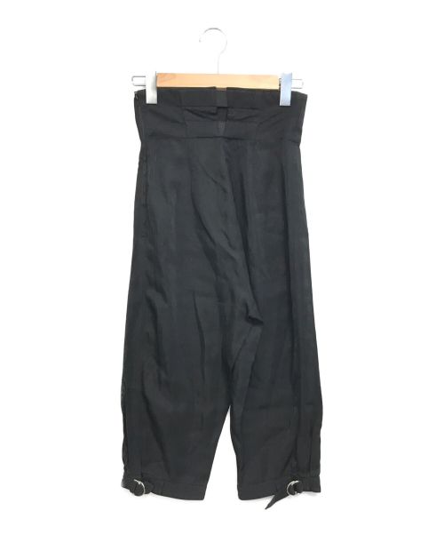 COMME des GARCONS（コムデギャルソン）COMME des GARCONS (コムデギャルソン) 80’s裾ベルトデザインパンツ ブラック サイズ:Sの古着・服飾アイテム