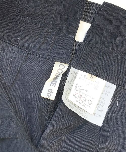 COMME des GARCONS（コムデギャルソン）COMME des GARCONS (コムデギャルソン) 80’s裾ベルトデザインパンツ ブラック サイズ:Sの古着・服飾アイテム
