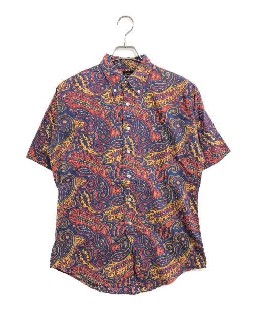 PURITAN（ピューリタン）PURITAN (ピューリタン) [古着]総柄シャツ ブルー×レッド サイズ:Mの古着・服飾アイテム