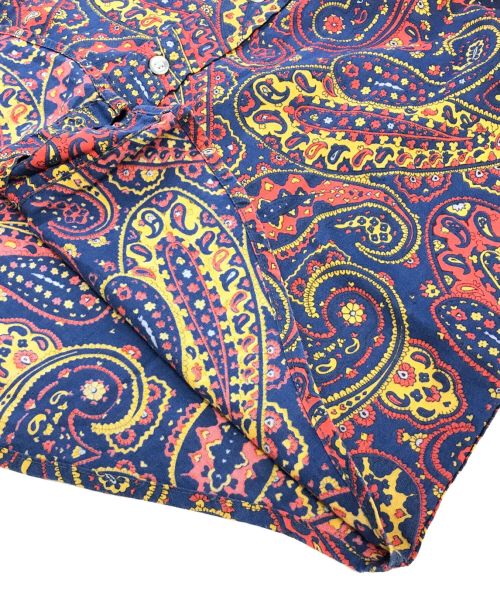 PURITAN（ピューリタン）PURITAN (ピューリタン) [古着]総柄シャツ ブルー×レッド サイズ:Mの古着・服飾アイテム