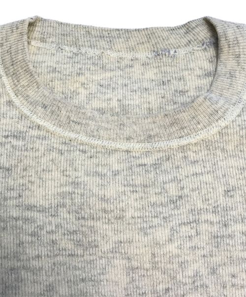 VINTAGE（ヴィンテージ）VINTAGE (ヴィンテージ/ビンテージ) [古着]フットボールTシャツ アイボリー サイズ:表記なしの古着・服飾アイテム