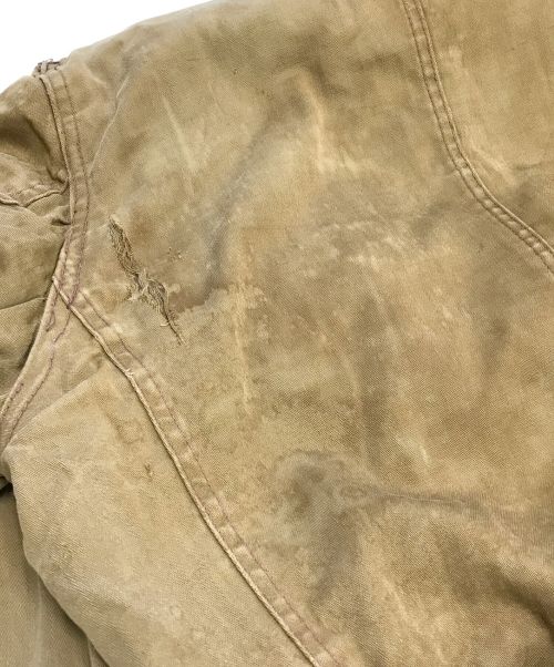 VINTAGE（ヴィンテージ）VINTAGE (ヴィンテージ/ビンテージ) [古着]カスタムブランケットマッキーノコート カーキ サイズ:表記なしの古着・服飾アイテム