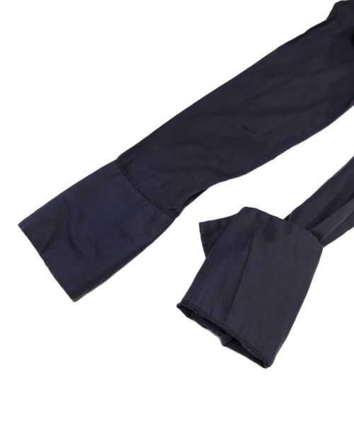 BED J.W. FORD（ベッドフォード）BED J.W. FORD (ベッドフォード) シルクブレンドノーカラーシャツ パープルの古着・服飾アイテム