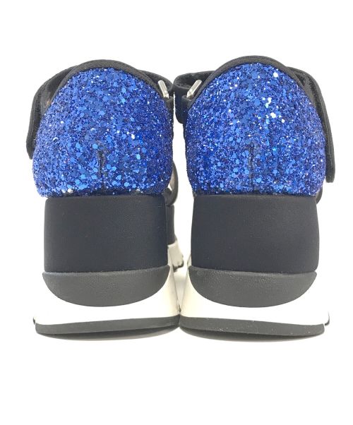MARNI（マルニ）MARNI (マルニ) チャンキーソールグリッターサンダル ブルー×ブラック サイズ:37の古着・服飾アイテム