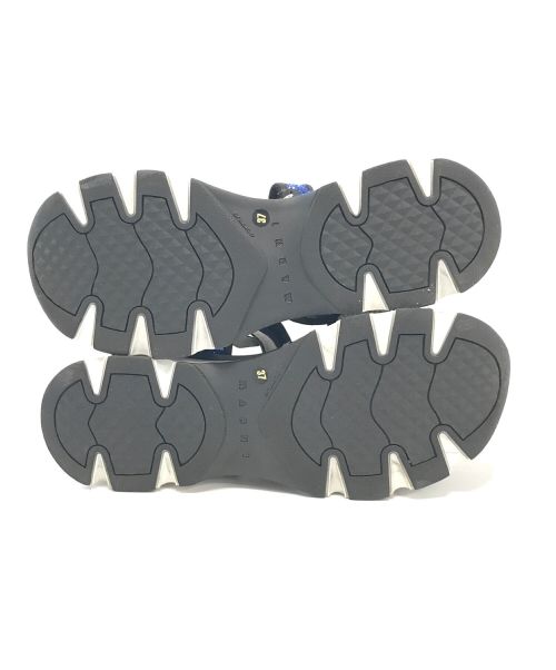 MARNI（マルニ）MARNI (マルニ) チャンキーソールグリッターサンダル ブルー×ブラック サイズ:37の古着・服飾アイテム