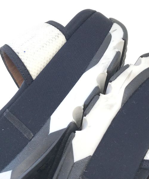 MARNI（マルニ）MARNI (マルニ) チャンキーソールグリッターサンダル ブルー×ブラック サイズ:37の古着・服飾アイテム