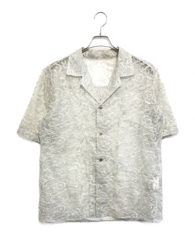 sulvam サルバム 19ss シアーシャツ シャツ レース レースシャツ sulvam(サルバム) レースシアーシャツSJ J03 800 SJ J03 800