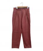LITTLEBIGリトルビッグ）の古着「レザーパンツ」｜レッド