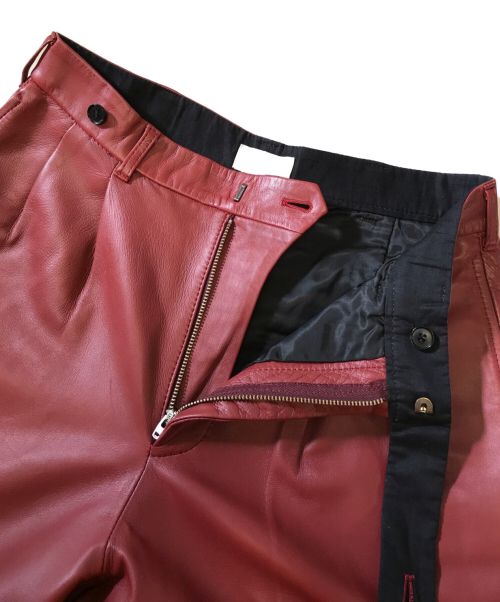 LITTLEBIG（リトルビッグ）LITTLEBIG (リトルビッグ) レザーパンツ レッド サイズ:44の古着・服飾アイテム