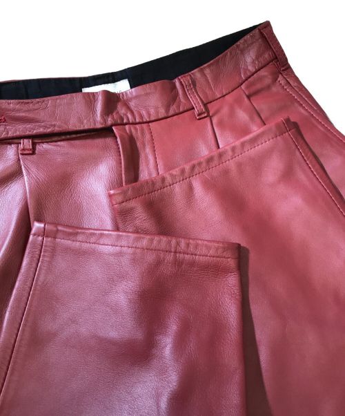LITTLEBIG（リトルビッグ）LITTLEBIG (リトルビッグ) レザーパンツ レッド サイズ:44の古着・服飾アイテム