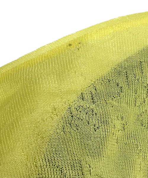 McQ Alexander McQueen（マックキュー アレキサンダーマックイーン）McQ Alexander McQUEEN (マックキュー アレキサンダーマックイーン) レイヤードシアーカットソー イエロー サイズ:Sの古着・服飾アイテム