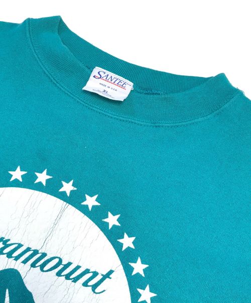 SANTEE（サンティ）SANTEE (サンティ) プリントスウェット エメラルドグリーン サイズ:XLの古着・服飾アイテム