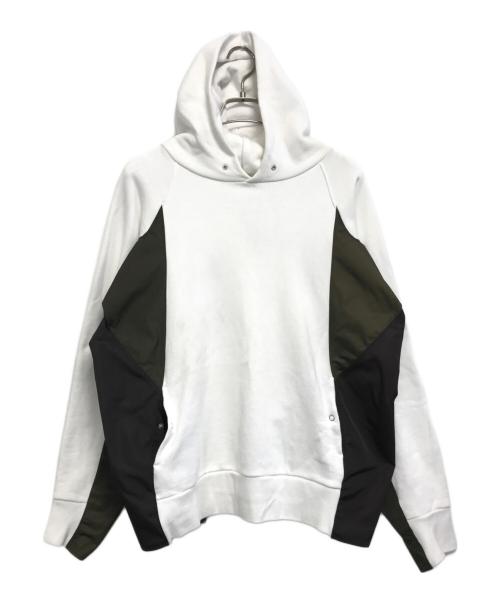 KOLOR（カラー）KOLOR (カラー) ドッキングパーカー ホワイト サイズ:2の古着・服飾アイテム