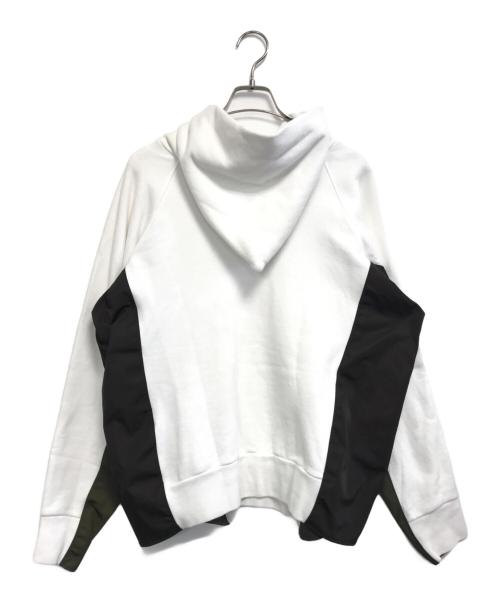 KOLOR（カラー）KOLOR (カラー) ドッキングパーカー ホワイト サイズ:2の古着・服飾アイテム