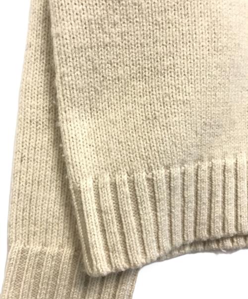 LOEFF（ロエフ）LOEFF (ロエフ) HIGHLAND W ハイネックニット ホワイト サイズ:表記なしの古着・服飾アイテム