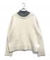 LOEFF（ロエフ）の古着「HIGHLAND W ハイネックニット」｜ホワイト