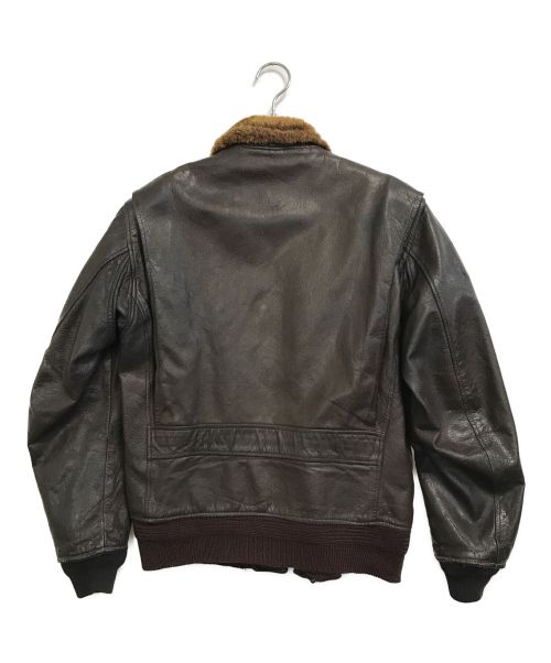 U'S NAVY（アメリカ軍）U'S NAVY (ユーエスネイビー) フライトジャケット ブラウン サイズ:38の古着・服飾アイテム