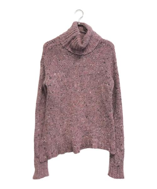 JOHN LAWRENCE SULLIVAN（ジョン ローレンス サリバン）JOHN LAWRENCE SULLIVAN (ジョン ローレンス サリバン) サイドスリットタートルネックニット ピンク サイズ:ONEの古着・服飾アイテム