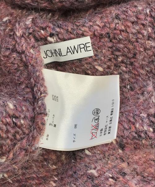 JOHN LAWRENCE SULLIVAN（ジョン ローレンス サリバン）JOHN LAWRENCE SULLIVAN (ジョン ローレンス サリバン) サイドスリットタートルネックニット ピンク サイズ:ONEの古着・服飾アイテム