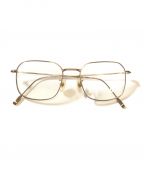 BOSTON CLUBボストンクラブ）の古着「伊達眼鏡」｜ゴールド