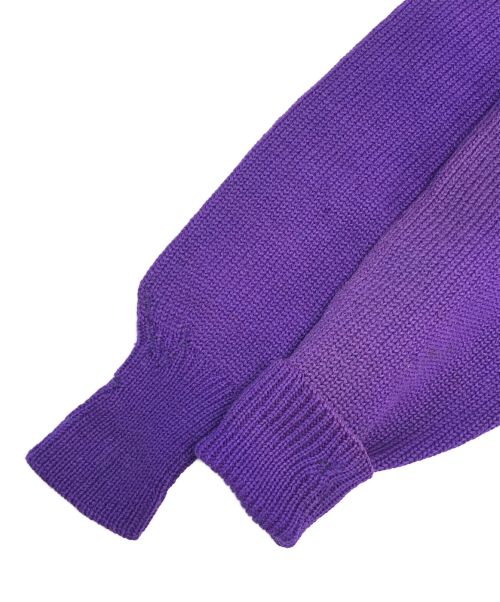 LOWE&CAMPBELL（ルーヴェ＆キャンベル）LOWE&CAMPBELL (ルーヴェ＆キャンベル) レタードニット パープル サイズ:42の古着・服飾アイテム