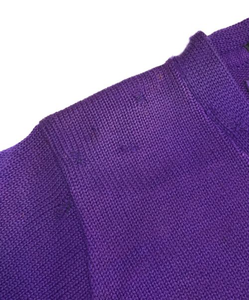 LOWE&CAMPBELL（ルーヴェ＆キャンベル）LOWE&CAMPBELL (ルーヴェ＆キャンベル) レタードニット パープル サイズ:42の古着・服飾アイテム