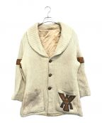 VINTAGEヴィンテージ）の古着「ショールカラーカーディガン」｜アイボリー