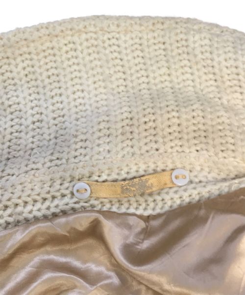 VINTAGE（ヴィンテージ）VINTAGE (ヴィンテージ/ビンテージ) ショールカラーカーディガン アイボリー サイズ:表記なしの古着・服飾アイテム