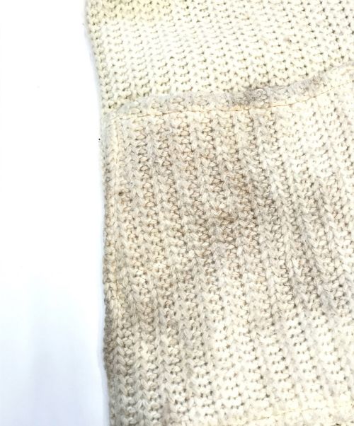 VINTAGE（ヴィンテージ）VINTAGE (ヴィンテージ/ビンテージ) ショールカラーカーディガン アイボリー サイズ:表記なしの古着・服飾アイテム