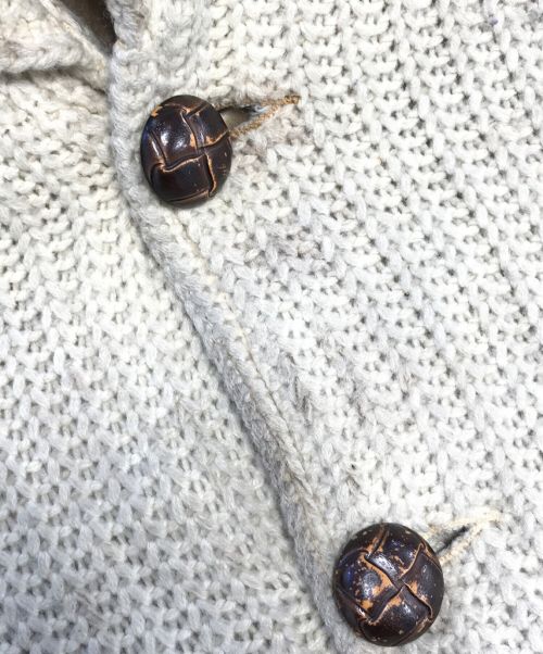 VINTAGE（ヴィンテージ）VINTAGE (ヴィンテージ/ビンテージ) ショールカラーカーディガン アイボリー サイズ:表記なしの古着・服飾アイテム