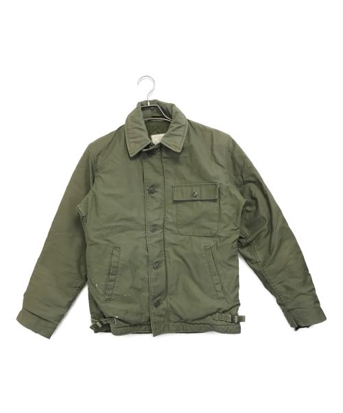 VINTAGE MILITARY（ヴィンテージ ミリタリー）VINTAGE MILITARY (ヴィンテージ ミリタリー) US ARMY 80’sA-2デッキジャケット グリーン サイズ:Sの古着・服飾アイテム