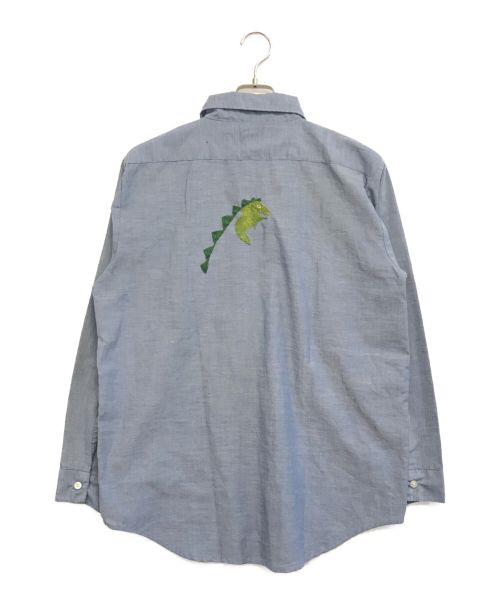 5 Brother（ファイブブラザー）5 Brother (ファイブブラザー) 刺繍シャンブレーシャツ ブルー サイズ:Mの古着・服飾アイテム