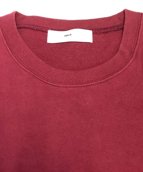 TOGA VIRILIS（トーガ ビリリース）TOGA VIRILIS (トーガ ビリリース) 刺繍スウェット レッド サイズ:48の古着・服飾アイテム