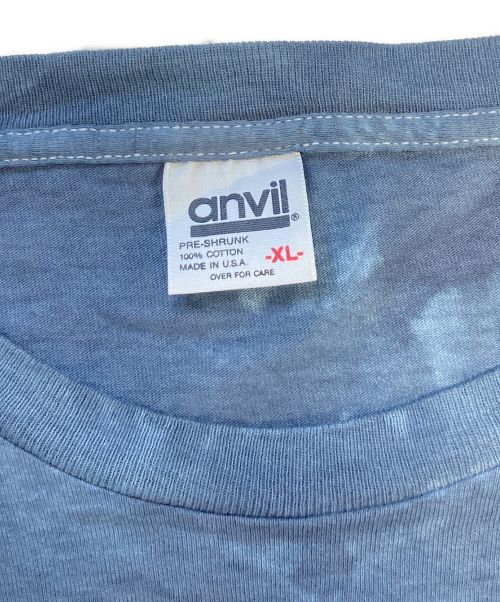 anvil（アンヴィル）anvil (アンヴィル) ダイダイ染Tシャツ グレー サイズ:XLの古着・服飾アイテム