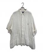 RALPH LAURENラルフローレン）の古着「半袖リネンシャツ」｜ホワイト