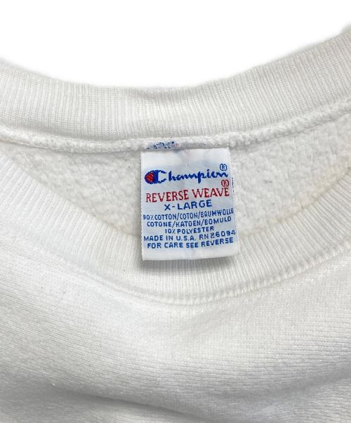 Champion（チャンピオン）Champion (チャンピオン) リバースウィーブスウェット ホワイト サイズ:XLの古着・服飾アイテム