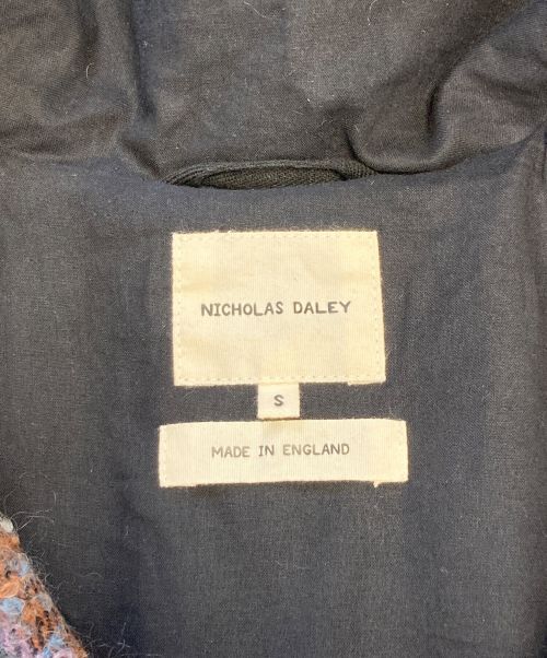 nicholas daley（ニコラス デイリー）nicholas daley (ニコラス デイリー) モヘア混フーデッドジャケット ブルー サイズ:Sの古着・服飾アイテム