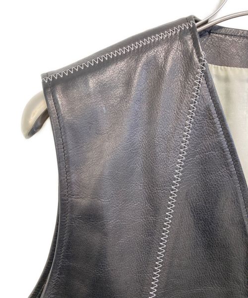 RANDY（ランディー）Randy (ランディー) レザーベスト ブラック サイズ:2の古着・服飾アイテム