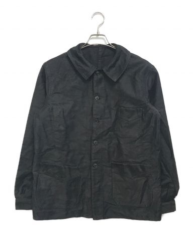 ヴィンテージブラックモールスキン　Le Vetement de Force製 50S LE VETEMENT DE FORCE Black Moleskin Jacket Dead Stock