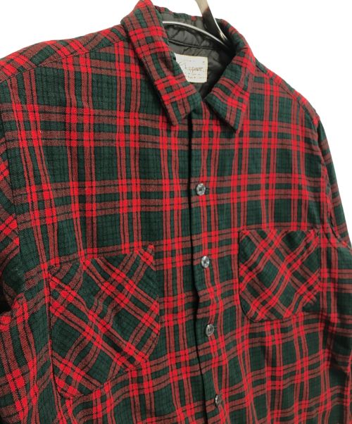 CHIPPEWA（チペワ）CHIPPEWA (チペワ) ウールシャツ レッド サイズ:Ｍの古着・服飾アイテム