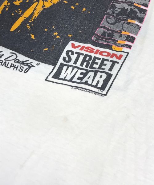 VISION STREET WEAR（ヴィションストリートウェアー）VISION STREET WEAR (ヴィションストリートウェアー) Tシャツ ホワイト サイズ:Lの古着・服飾アイテム