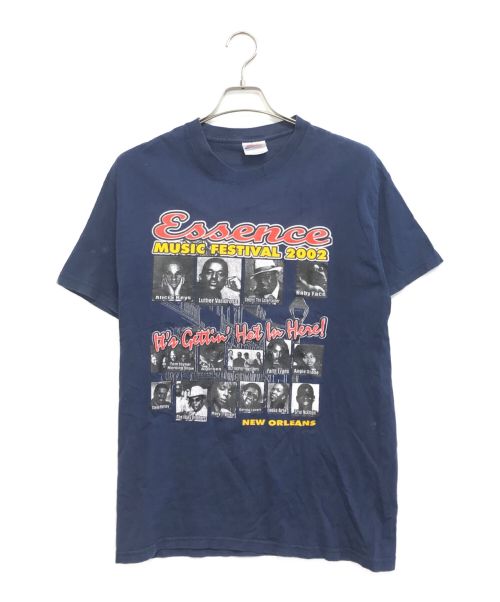 ヴィンテージTシャツ（ヴィンテージTシャツ）ヴィンテージTシャツ (ヴィンテージTシャツ) Hanes(ヘインズ) フェスティバルTシャツ ネイビー サイズ:Mの古着・服飾アイテム